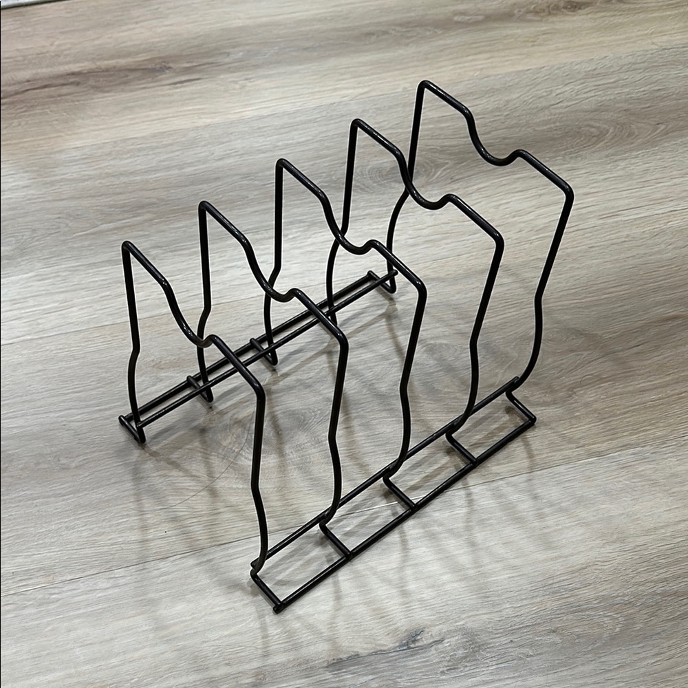 Dark Brown Pot Lid Organizer